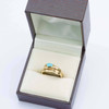 Vintage 14ct Gold Turquoise Set Snake Ring