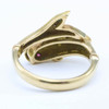 Second Hand 9ct Gold Ruby Eyed Fish Ring
