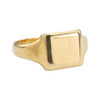 Vintage 1930s 18ct Gold Plain Square Signet Ring