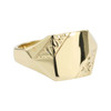 Second Hand 9ct Gold Highly Polished Rectangle Signet Ring