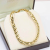 Second Hand 9ct Gold 16.5” Braided Flat Link Choker Necklace