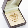 Second Hand 14ct Gold Heart in Heart Pendant