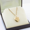 Second Hand 9ct Gold Engraved Heart Locket and Chain