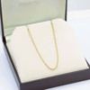 Second Hand 18ct Gold 18” Trace / Cable Chain Necklace