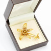 Second Hand 18ct Gold Filigree Flower Brooch