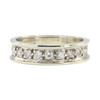 Second Hand 9ct White Gold ½ Carat Diamond Half Eternity Ring