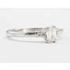 Second Hand Platinum 0.40 Carat Baguette Cut Diamond Solitaire Engagement Ring 