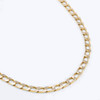 Second Hand 9ct Gold 19” Flat Curb Chain Necklace
