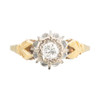 Vintage 18ct Gold 0.25 Carat Diamond High Set Solitaire Engagement Ring - Main View