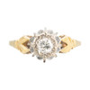 Vintage 18ct Gold 0.25 Carat Diamond High Set Solitaire Engagement Ring