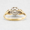 Vintage 18ct Gold 0.25 Carat Diamond High Set Solitaire Engagement Ring - Rear View
