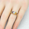 Second Hand 9ct Gold 5 Multi-Stone Ring