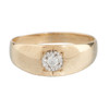 Second Hand 9ct Gold Diamond Gypsy Ring
