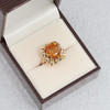 Second Hand 14ct Gold Large Citrine Dress Ring