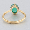 Second Hand 18ct Gold Cabochon Emerald Solitaire Ring