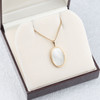 Second Hand 9ct Gold Mother of Pearl Oval Pendant