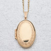 Second Hand 9ct Gold Greek Meander Engraved Locket