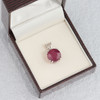 Second Hand 9ct White Gold Ruby Solitaire Pendant