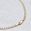 Second Hand 9ct Gold 10” Flat Curb Anklet