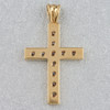 Second Hand 18ct Gold Diamond Set Cross Pendant