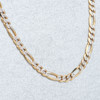 Second Hand 9ct Gold 24” Diamond Cut Figaro Chain Necklace