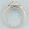 Second Hand 9ct White Gold 0.50 Carat Diamond Halo Cluster Ring 