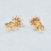 Second Hand 9ct Gold Diamond Cluster Stud Earrings 