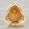 Second Hand 18ct Gold Embossed Shield Ring 