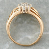 Second Hand 14ct Gold Openwork Diamond Dress Ring