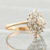 Second Hand 9ct Gold 0.25 Carat Diamond Cluster Ring