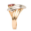 Second Hand 18ct Gold Ruby & Diamond Twist Cocktail Ring