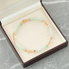 Second Hand 9ct Gold Jade and Chinese Character Bracelet