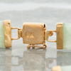 Second Hand 9ct Gold Jade and Chinese Character Bracelet