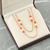 Second Hand 14ct Gold Coral and Pearl Necklace