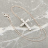 Second Hand 18ct White Gold 1.65 Carat Diamond Cross Pendant and Chain