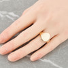 Second Hand 9ct Gold Smooth Oval Signet Ring