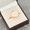 Second Hand 9ct Gold Smooth Oval Signet Ring