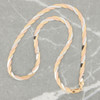 Second Hand 18ct 3 Colour Gold 17” Triple Herringbone Chain Necklace