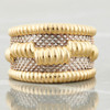 Second Hand 2 Colour 18ct Gold Wide Pinkie Finger Band Ring