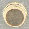 Second Hand 2 Colour 18ct Gold Wide Pinkie Finger Band Ring