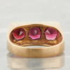 Second Hand 1970s 9ct Gold Garnet Rectangle Faced Ring