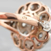 Second Hand 9ct Rose Gold 2.8 Carat Diamond Large Cluster Ring