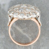 Second Hand 9ct Rose Gold 2.8 Carat Diamond Large Cluster Ring