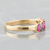 Second Hand 9ct Gold Marquise Ruby & Diamond Eternity Ring