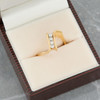 Second Hand 1970s Abstract 18ct Gold 4 Stone Diamond Ring