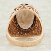 Second Hand 9ct Gold Smoky Quartz Signet Ring