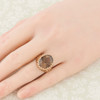 Second Hand 9ct Gold Smoky Quartz Signet Ring