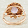 Second Hand 9ct Gold Amethyst Floral Dress Ring