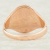 Vintage 9ct Gold Plain Oval Signet Ring