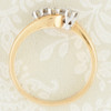 Second Hand 18ct Gold 3 Stone Cross-Over Ring